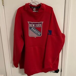 Adidas Men’s New York Rangers Hoodie, red, 3xl